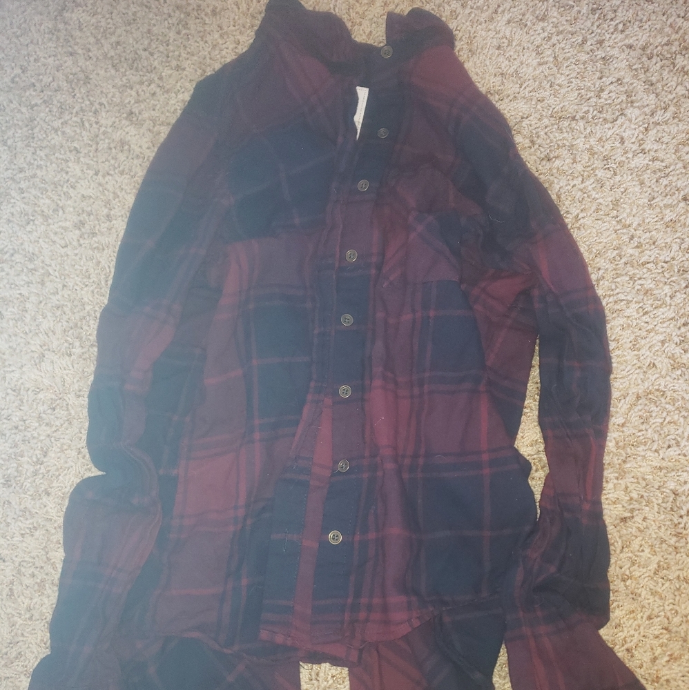 Plaid button down